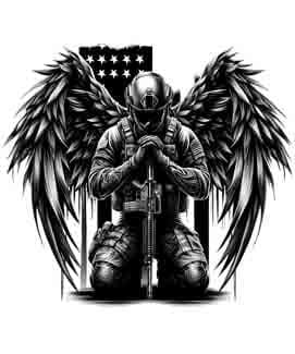 American Patriot - Repentance Soldier military svg army svg Digital Art PNG JPEG & SVG Instant Download angel svg patriotic svg america svg