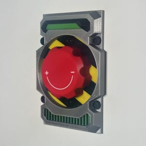 Sci-Fi Themed Dimmer Switch Faceplate with Glow-in-the-Dark effects.