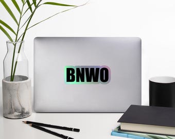 BNWO Holographischer Vinyl-Aufkleber - Auffälliger Regenbogenglanz, langlebig für den Innenbereich