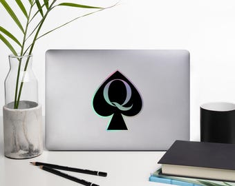 Queen of Spades Holographischer Aufkleber