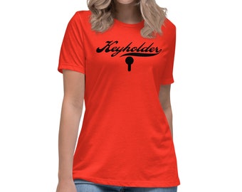 Keyholder Frauen T-Shirt Keuschheitskäfig