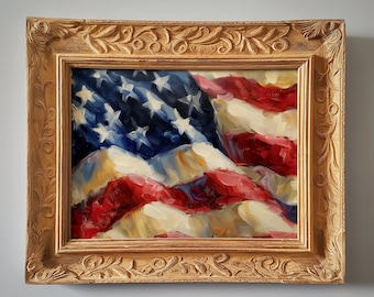 American Flag | Painting | Digital Download | 2