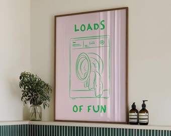 Funny Laundry Room Print – Washing Machine Wall Art (Digital Download)