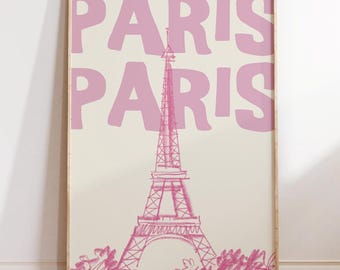 Paris Print • Eiffel Tower Wall Art • Paris Travel Poster • Digital Download