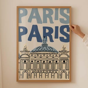 Vintage Paris Art Print: Palais Garnier, Retro French Decor (Digital Download)