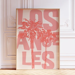 Los Angeles Palm Tree Print: Retro LA Wall Art (Digital Download)