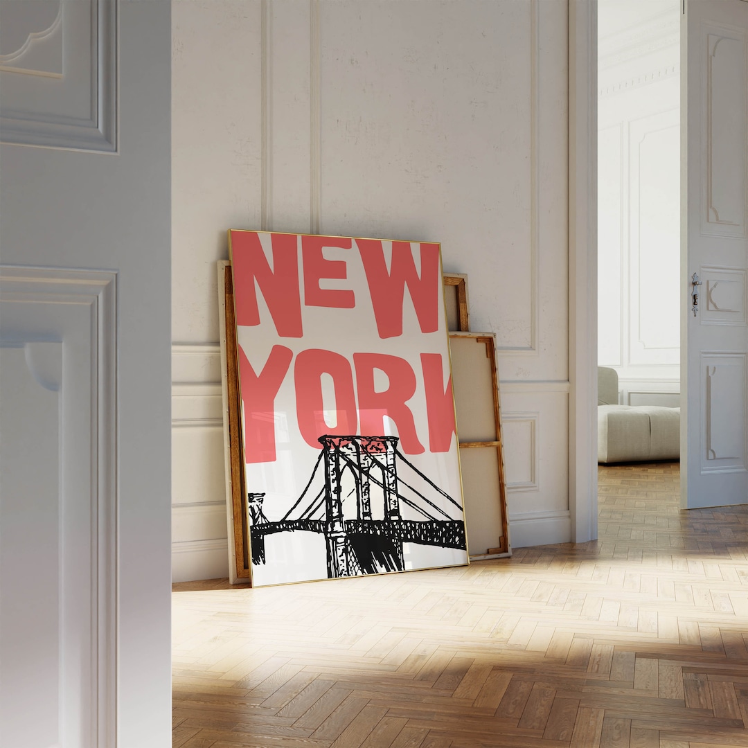 New York Poster: NYC Wall Art Print (digital Download) - Etsy