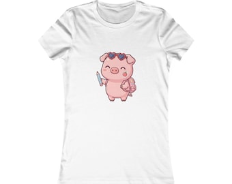 Piglet Back to School Tee, Cute First Day of School Piglet | Kawaii Piglet Tee, Teacher Student Gift