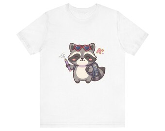Raccoon Back to School Shirt, Cute First Day of School Raccoon | Kawaii Raccoon Shirt, Teacher Student Gift