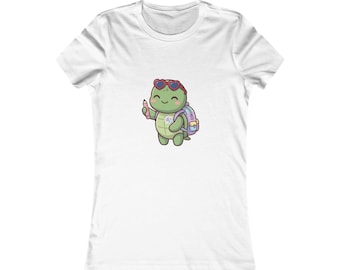 Sea Turtle Back to School Tee, Cute First Day of School Sea Turtle | Kawaii Sea Turtle Tee, Teacher Student Gift