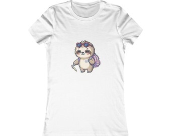 Sloth Back to School Tee, Cute First Day of School Sloth | Kawaii Sloth Tee, Teacher Student Gift