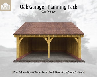 Oak Garage - Two Bay - Planning Pack