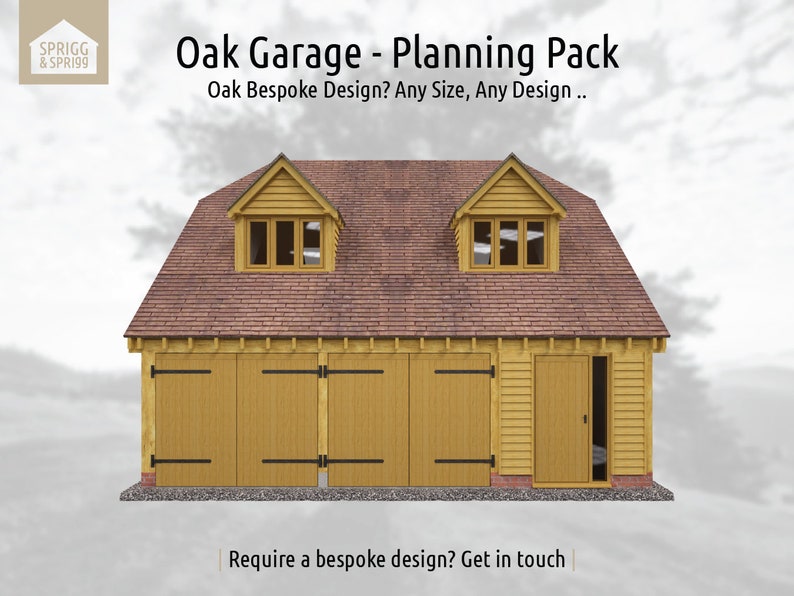 Oak Garage - Bespoke - Planning Pack - Etsy