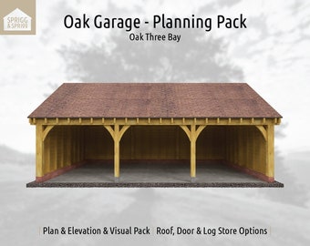 Oak Garage - Three Bay - Planning Pack