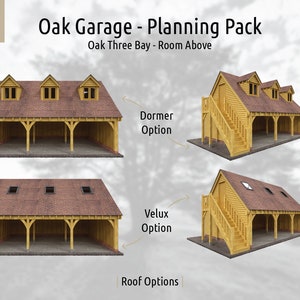 Oak Garage - Three Bay Room Above - Planning Pack - Etsy