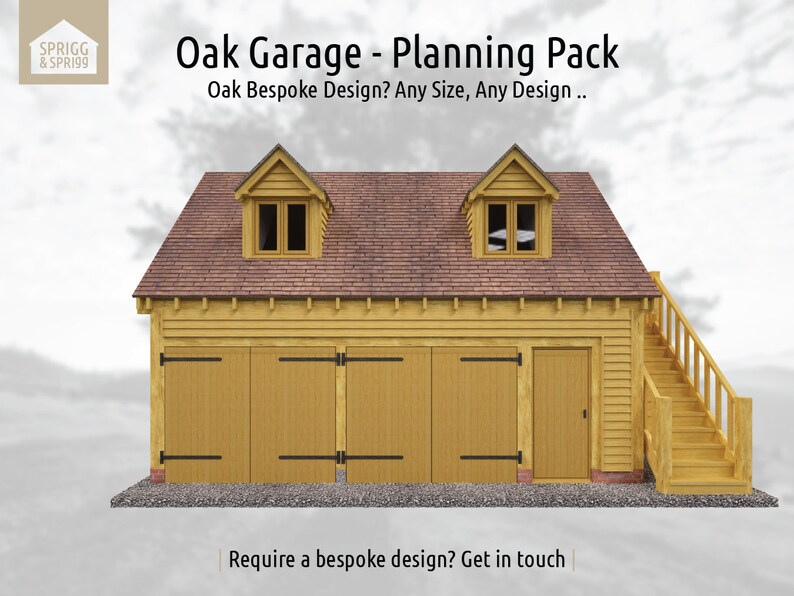 Oak Garage - Bespoke - Planning Pack - Etsy