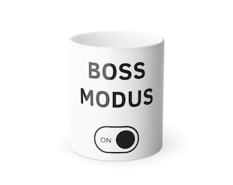 Coffee mug "Boss mode - on" - The perfect mug for motivated doers, gift for friends, family or colleagues, office mug