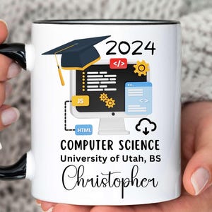 Custom Computer Science Student Gift, Computer Science Gifts, Software Engineering Gift, IT gift, Computer, Computer Science Graduate Mug