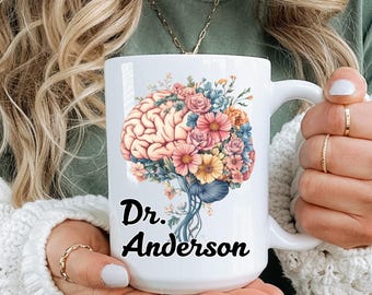 Personalized Neurology Gift, Neurologist Gift, Brain Surgery Mug, Neuro Nurse Gift, Brain Doctor Mug,Neuroscience graduation, Therapist, Phd