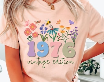 50th Birthday Shirt, 50th birthday gifts for women, 50th Birthday Gift, Vintage 1976 Shirt, 50th Birthday Gift, 50th birthday gift for mom