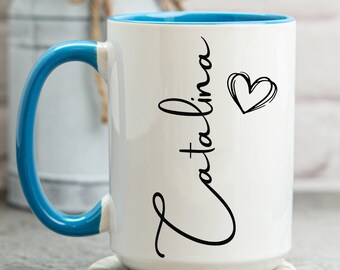 Personalized Mug,  Personalized Coffee Mug, Personalized Name, Customize Heart, Custom Name Mug, Name Mug Personalized, Custom Coffee Mug