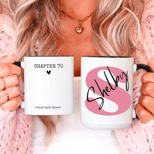 70th Birthday Mug, Custom Birthday Gift for Her, Personalized 70th Cup, In My Seventies Era, Name Chapter 70 Mug, 70th Gift for Women, Men