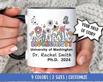 Regalo de graduación de doctorado personalizado, regalo de doctorado de graduación, taza de doctorado, taza de doctor, taza de graduación personalizada, taza de doctorado, taza de doctorado