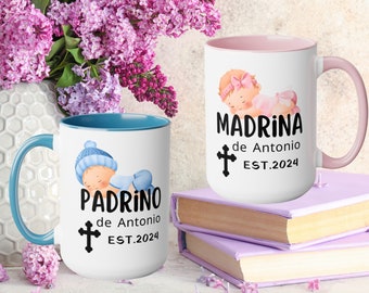 Godparent Madrinam Padrino, Communion Baptism Gift, Personalized Godparents Announcement Gifts,  El Padrino and La Madrina