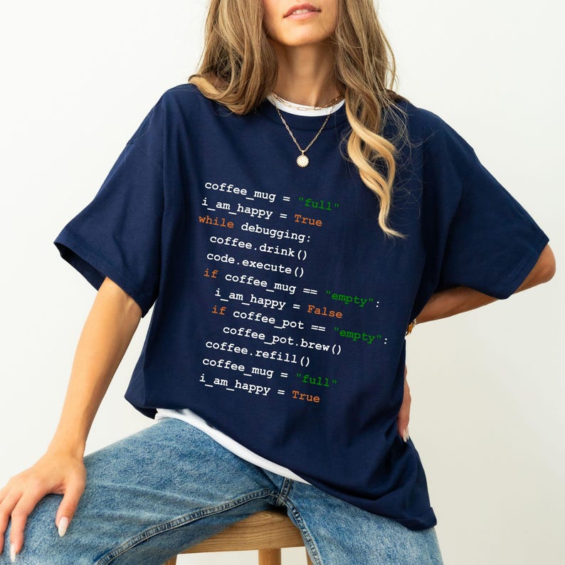 Python-programmeershirt, python-succesalgoritme, grappig python-shirt, python-ontwikkelaar T-shirt, python programmeur cadeau, python coder afbeelding 6