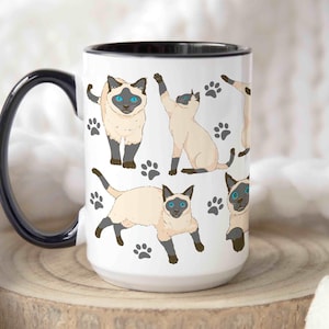 Funny Siamese Cat Mug,  Siamese Cat Gift, Cat Lover Gift, Cat Coffee Mug, Siamese Dad Mug, Siamese Cat Mom Cup, Cat Mug, Siamese lover Mug