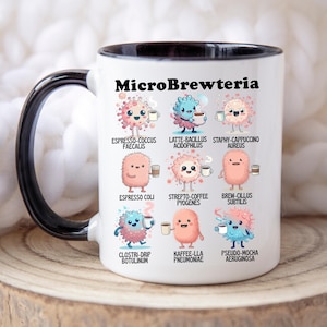 Coffee Bacteria Mug, Microbiology Mug, Microbiologist, Clinical Lab Scientist, MLS, Med Tech, Biologist Mug, Lab Technician, Biology Teacher
