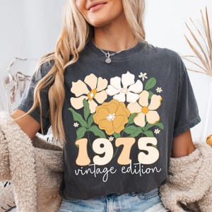 Comfort Colors® 50th Birthday Shirt, 50th birthday gifts for women, 50th Birthday Gift, Vintage 1975 Shirt, 50th Birthday Gift, 50 years mom