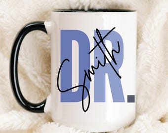 Mug personnalisé docteur, cadeau docteur sage, tasse à café docteur personnalisée, tasse à café docteur, cadeaux de remise des diplômes docteur, cadeaux futur docteur