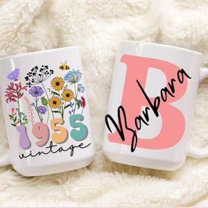 70th Birthday Mug, Vintage 1955 Mug, 70th Birthday Gift For Women, Gift for Mom, Gift for Nana, 70th Birthday Friend, 70th Birthday Woman