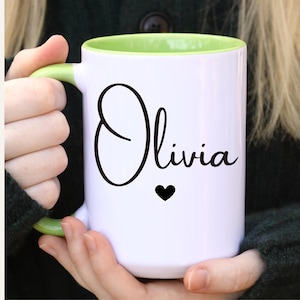 Personalized Mug, Custom Name Mug, Name Mug Personalized, Custom Coffee Mug, Personalized Coffee Mug, Personalized Name, Customize Heart