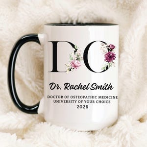 Personalized Doctor of Osteopathic Medicine Mug, DO Mug, Doctor of Osteopathy, Osteopathic Doctor Mug, DO Gift, Graduation DO Gift