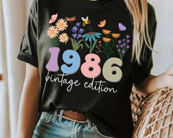 40th Birthday Shirt, 40th birthday gifts for women, 40th Birthday Gift, Vintage 1986 Shirt, 40th Birthday Gift, 40th birthday gift for mom