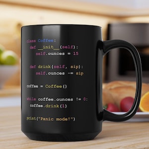 Python Programmer Mug, Mug for programmer, web developer mug, computer scientist, software mug, software, programmer gift, python hacker