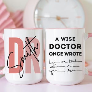 Personalized Doctor Coffee Mug, Custom Doctor Coffee Mug, Future Doctor Gifts, Doctor Coffee Cup, Doctor Graduation Gifts