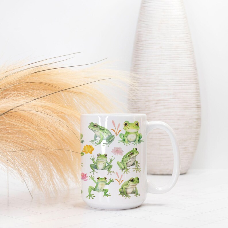 Frog Coffee Mug,frog Gifts,frog Lover Gift,frog Themed Mug,cute Frog ...