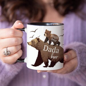 Kubek Papa Bear, Kubek Papa Bear z młodymi, Spersonalizowany kubek dla ojca, Spersonalizowany kubek dla taty, Kubek dla ojca, Kubek Papa z imieniem zdjęcie 5