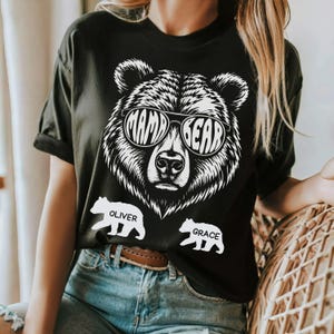 Personalized Mama Bear Shirt with Kids&#39; Names, Mothers Day Gift, Cute Mama Shirt, Mom Life Shirt, New Mom Gift, Baby Shower Gift, Mom Shirt