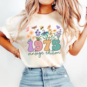 Comfort Colors® 50th Birthday Shirt, 50th birthday gifts for women, 50th Birthday Gift, Vintage 1975 Shirt, 50th Birthday Gift, 50 years mom