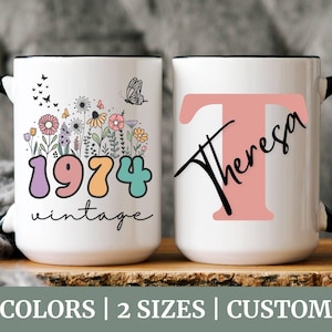 50th Birthday Mug, Vintage 1974 Mug, 50th Birthday Gift For Women, 50th Birthday Gift For Men, 50th Birthday Friend, 50th Birthday Woman