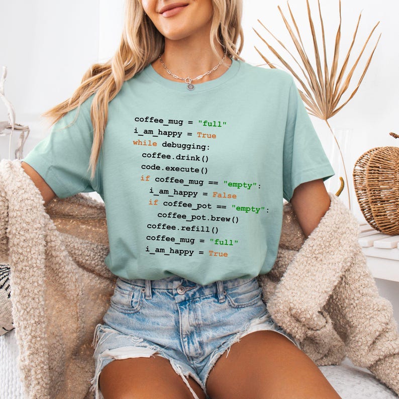 Python-programmeershirt, python-succesalgoritme, grappig python-shirt, python-ontwikkelaar T-shirt, python programmeur cadeau, python coder afbeelding 7