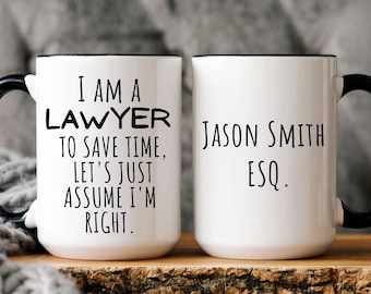 Custom ESQ I'm A Lawyer Mug, Lawyer Gift, Lawyer Coffee Mug, Funny Lawyer Gift For Him, Her, Office Mug, Lawyer Graduation Gift, Coworker