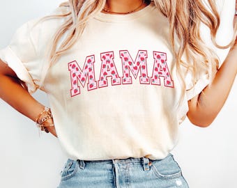 Comfort Colors® Strawberry Mama T Shirt, First Mothers Day Gift For Mama Tshirt, Baby Announcement, New Mom Gift, Cute Strawberry Mom Tee