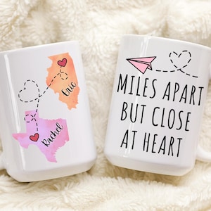 Personalisierte Freunde Tasse, Schwester Geschenk, Schwester Geschenk, Tochter Geschenk, Mutter Geschenk, Bester Freund Geschenk, Fern Geschenk, Freundschaft Geschenk