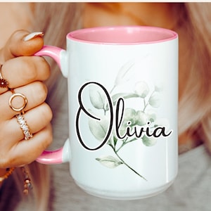 Personalized Mug, Custom Name Mug, Name Mug Personalized, Custom Coffee Mug, Personalized Coffee Mug, Personalized Name, Customize Leave Mug