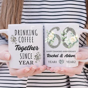 60th wedding Anniversary gifts, Personalized Anniversary gift, Gift for Husband and Wife, Parent&#39;s Anniversary, Diamond Anniversary Present